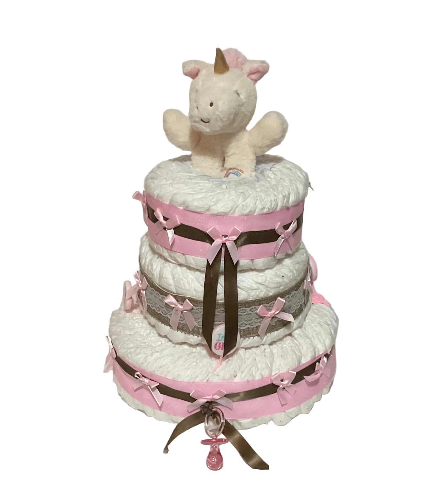 3 TIER UNICORN PAMPER CAKE