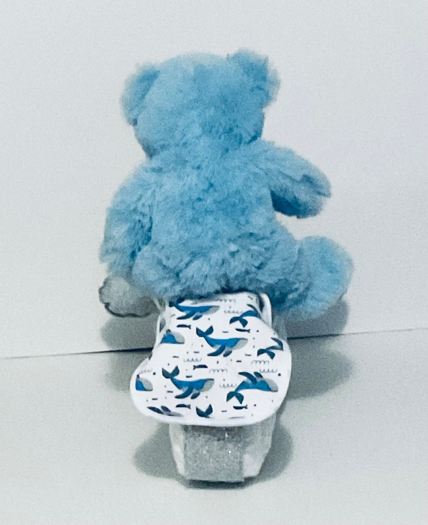 SILVER/ BLUE MOTORCYCLE PAMPER BIKE