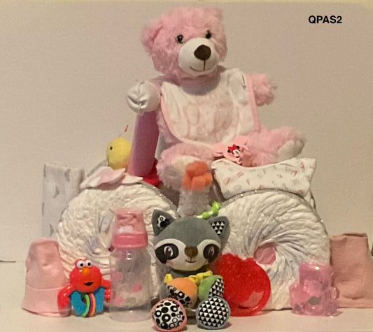 SILVER/PINK QUAD PAMPER BIKE