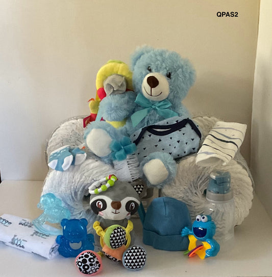 SILVER/BLUE QUAD PAMPER BIKE