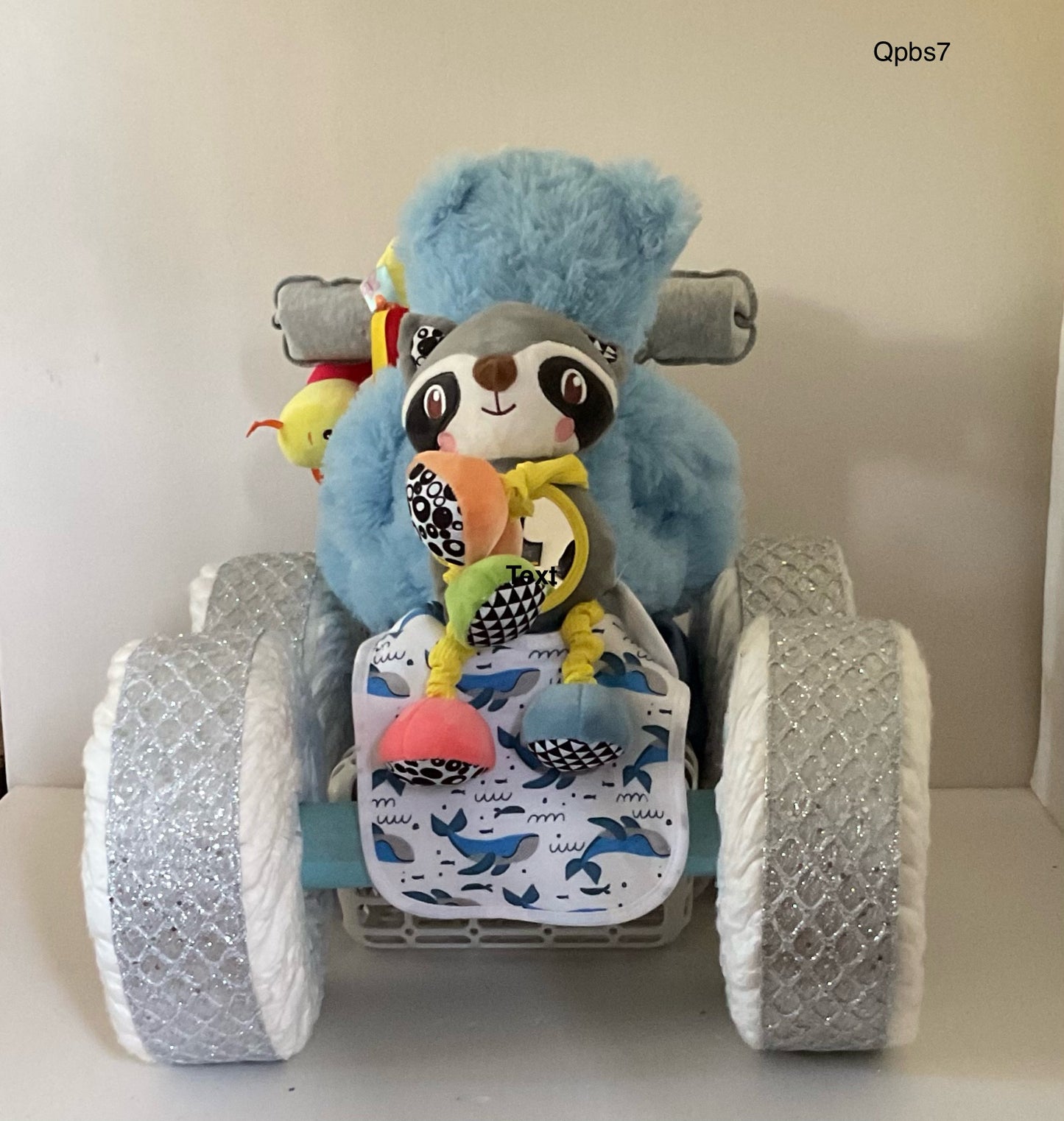 SILVER/BLUE QUAD PAMPER BIKE