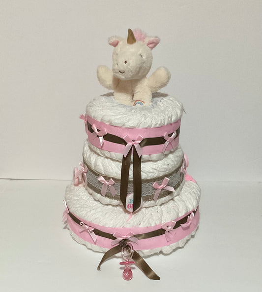 3 TIER UNICORN PAMPER CAKE CREATION