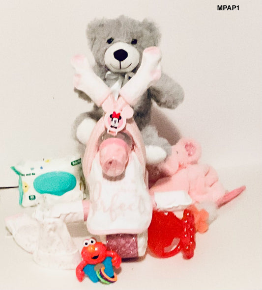 PINK MOTORCYCLE PAMPER  BIKE